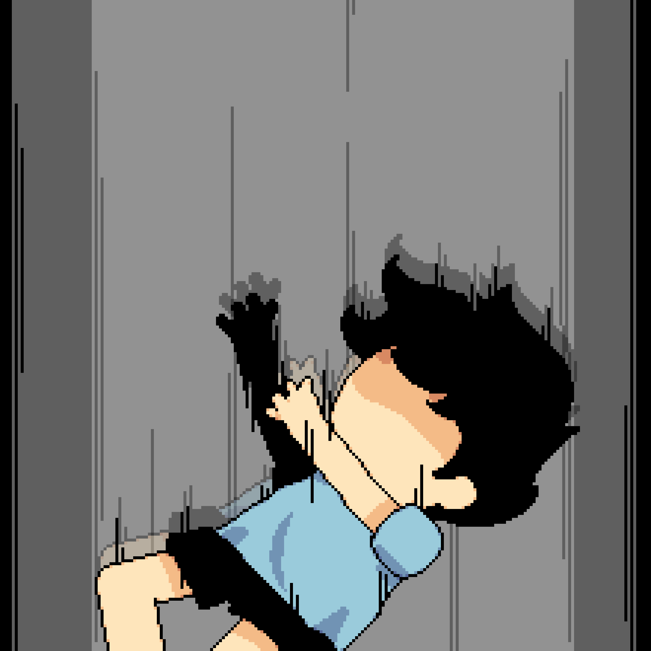 Kid falling into enclosure